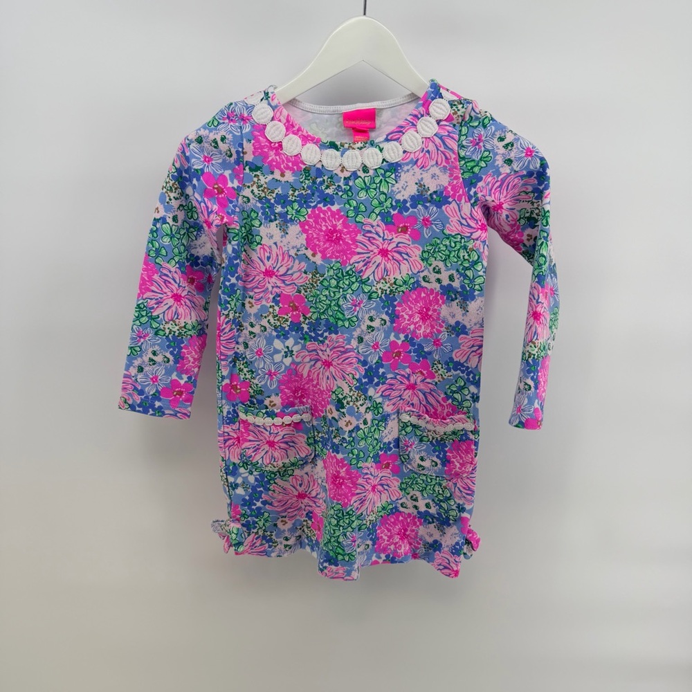 Lilly Pulitzer Little Lilly Knit Shift Dress in Multi Soirée all day - Picture 3 of 6